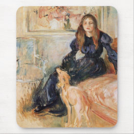 Julie Manet en haar windhond (door Berthe Morisot) Muismat