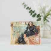 Julie Manet en haar windweters van Morisot Briefkaart (Staand voorkant)