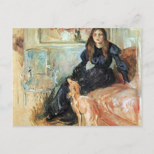 Julie Manet en haar windweters van Morisot Briefkaart (Voorkant)