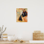 Julie Manet en Her Greyhound Laertes Poster (Keuken)