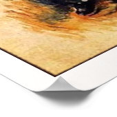 Julie Manet en Her Greyhound Laertes Poster (Hoek)