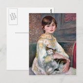 Julie Manet (kind met kat) Renoir Briefkaart (Voorkant / Achterkant)
