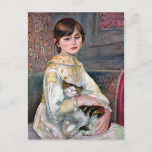 Julie Manet (kind met kat) Renoir Briefkaart