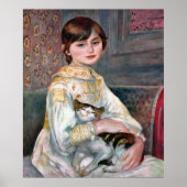 Julie Manet (kind met kat) Renoir Poster (Voorkant)
