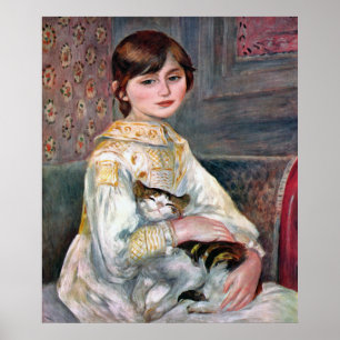 Julie Manet (kind met kat) Renoir Poster
