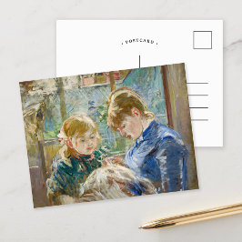 Julie met haar nanny | Berthe Morisot Briefkaart