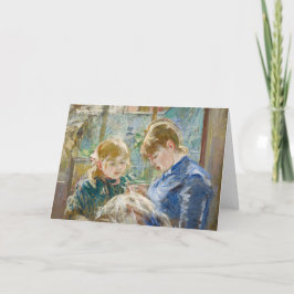 Julie met haar nanny | Berthe Morisot Kaart