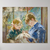 Julie met haar nanny | Berthe Morisot Poster (Voorkant)