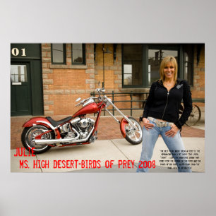 Julie, Ms High Desert-BIrds of Prey 2008 Poster