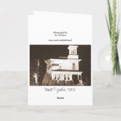 Julie - n Mat Huwelijk 4x6 (sepia) - 335, dankt u! Bedankkaart (Achterkant)