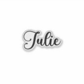 Julie Name - Handgeschreven kalligrafie Sticker (Voorkant)
