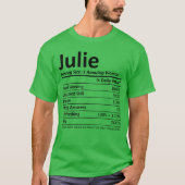 Julie Nutrition Personalized Name Funny Idea boy f T-shirt (Voorkant)