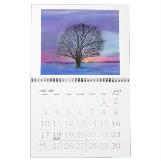 Julie Richman Digital Drawings Calendar Kalender (Jan 2027)