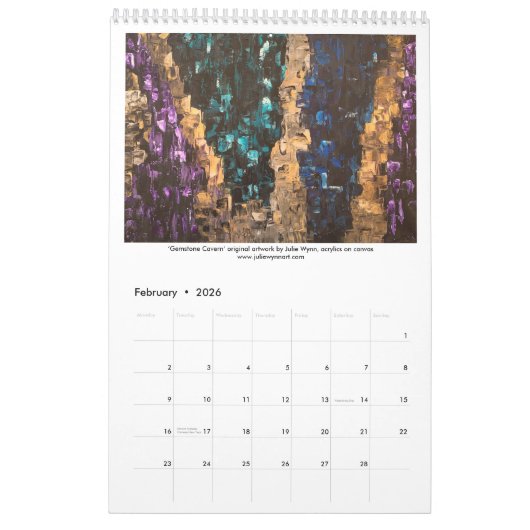 Julie Wynn Art Calendar Kalender (Feb 2026)