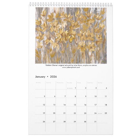 Julie Wynn Art Calendar Kalender (Jan 2026)
