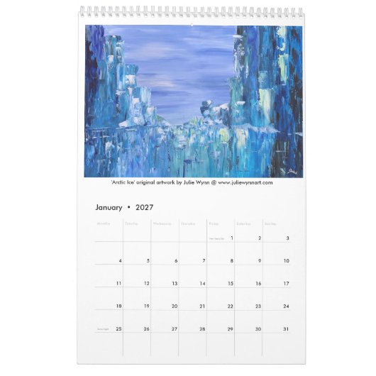 Julie Wynn New Art Calendar 2026 Kalender (Jan 2027)