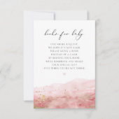 JULIEN Blush Dusty Roos Gold Books voor Baby Kaart (Voorkant)