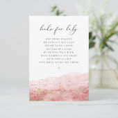 JULIEN Blush Dusty Roos Gold Books voor Baby Kaart (Staand voorkant)