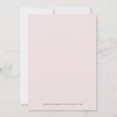 JULIEN | Blush Waterverf Smudge Gold Wedding Kaart (Achterkant)