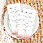 JULIEN Dusty Roos Blush Pink Waterverf Gold Fleck Menu