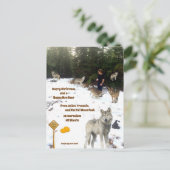 Julien, Francois en het Full Moon Pack Briefkaart (Staand voorkant)