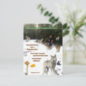 Julien, Francois en het Full Moon Pack Briefkaart (Staand voorkant)