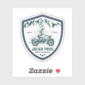 Julierpas zwitserse-alpen motorfietstocht sticker (Vel)