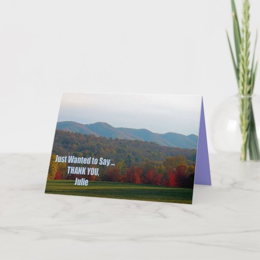 Julie's Hartelijk dank Bedankkaart (Voorkant)