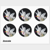 Julie's kerstcactus ronde sticker (Vel)