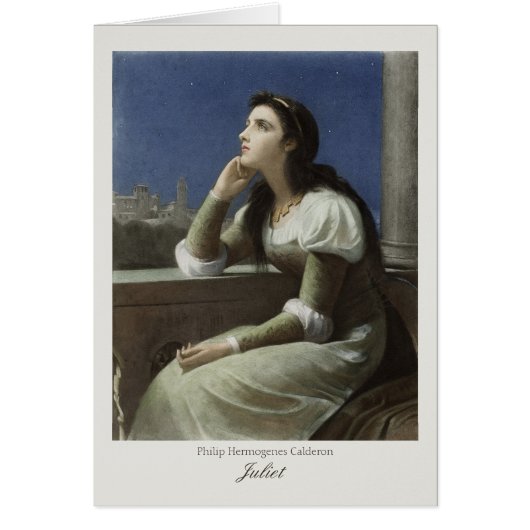 Juliet bij het balkon CC0367 Philip H Calderon (Voorkant)