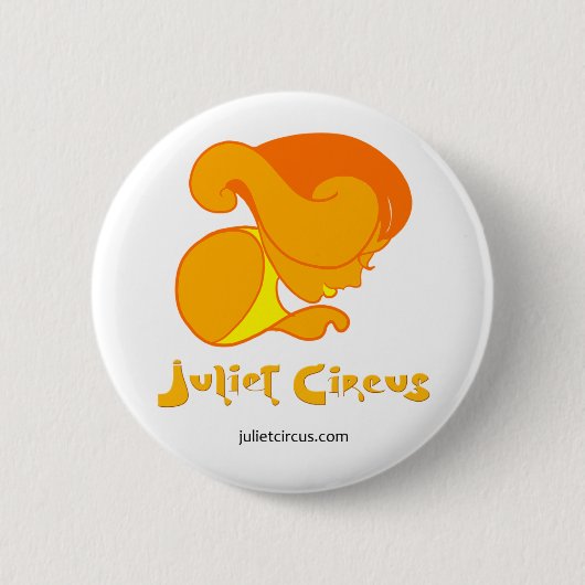 Juliet Circus - Klassieke Logo Ronde Button 5,7 Cm (Voorkant)