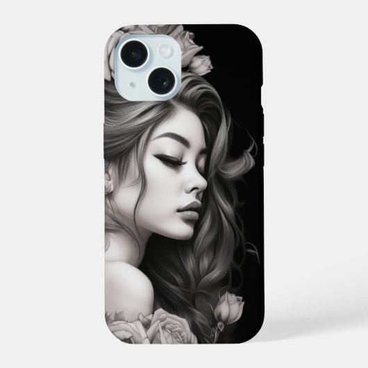Juliet met Rozen Telefoonhoes iPhone 15 Case (Achterkant)