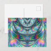 JULIET ~ Oozing Pastels ~ 3D Fractal Design ~ Briefkaart (Voorkant / Achterkant)