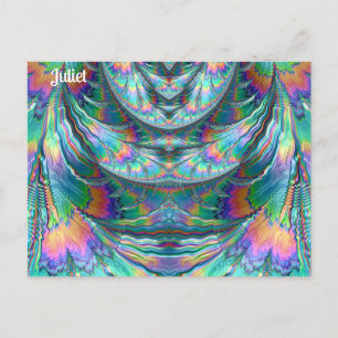 JULIET ~ Oozing Pastels ~ 3D Fractal Design ~ Briefkaart