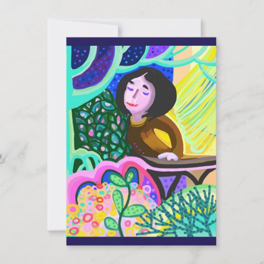 Juliet op een romantische verjaardagskaart voor ba (Voorkant)