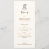 JULIET Tea Set Party Menu (Voorkant)