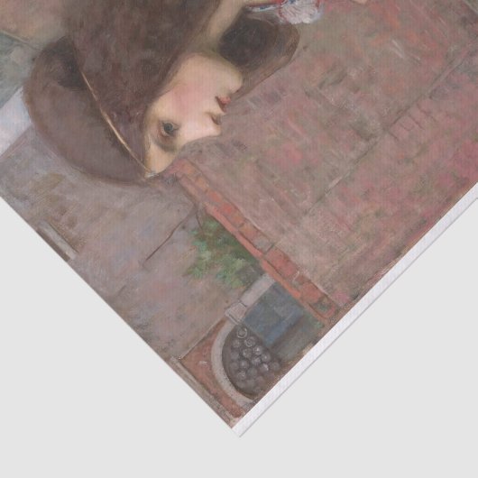 Juliet van John William Waterhouse Tissuepapier (Detail)