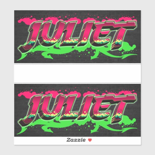 Juliet Vorname Name Graffiti Aufkleber Sticker (Vel)