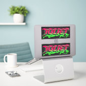 Juliet Vorname Name Graffiti Aufkleber Sticker (Laptop op bureau)