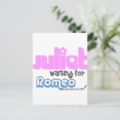 Juliet Waiting for Romeo Briefkaart (Staand voorkant)