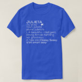 Julieta Naam Julieta Definitie Julieta Vrouw Naam T-shirt (Design voorkant)