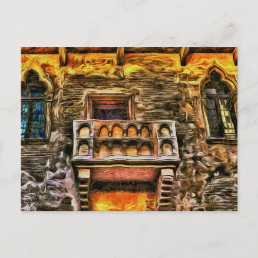 Juliet's Balcony Verona Van Gogh Feestdagenkaart (Voorkant)