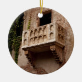 Juliet's Balcony; Waar is Romeo? Keramisch Ornament (Voorkant)