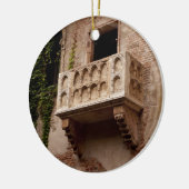 Juliet's Balcony; Waar is Romeo? Keramisch Ornament (Links)