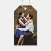 Juliette Blue Hotel Gasten Bruiloft welkomstgesche Cadeaulabel (Achterkant)