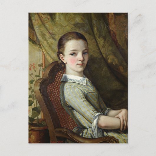 Juliette Courbet 1844 Briefkaart (Voorkant)
