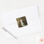 Juliette Courbet 1844 Vierkante Sticker (Envelop)