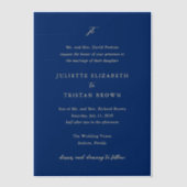 Juliette Elegant Wedding Vellum Uitnodigingen (Voorkant)