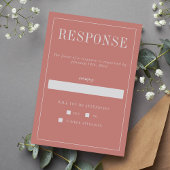 Juliette | Gecurreerde kleuren | Bruiloft RSVP Kaartje