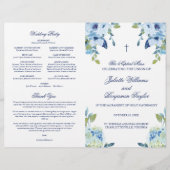 Juliette katholieke Wedding Ceremony Mass Program (Voorkant)